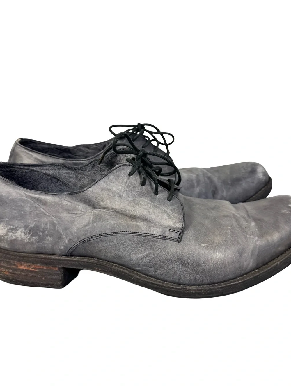 A Diciannoveventitre A1923 Derby Shoes SS6 Horse Leather Oiled (Grigio) Gray 45